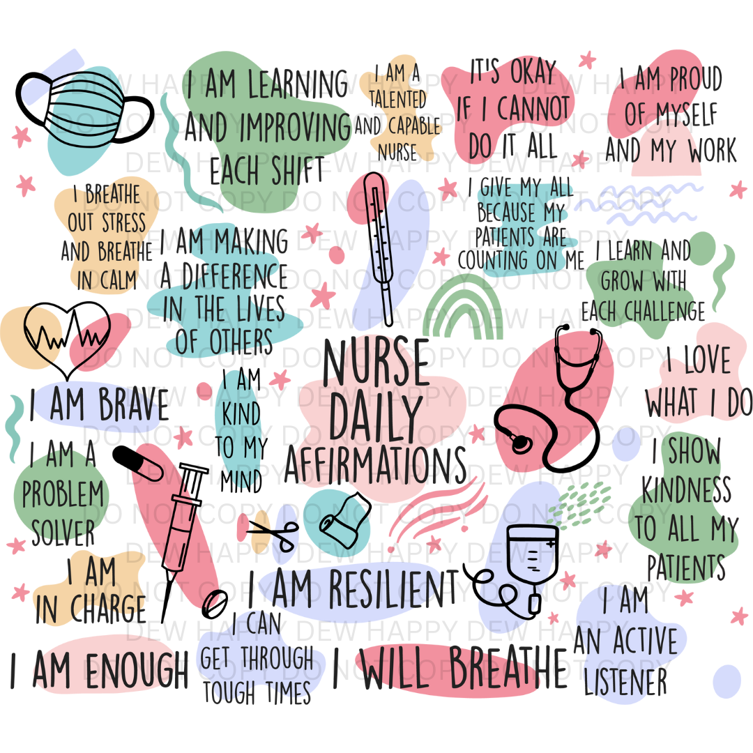 Pastel Summer Nurse Affirmation