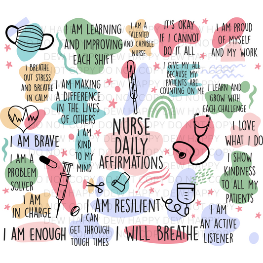 Pastel Summer Nurse Affirmation